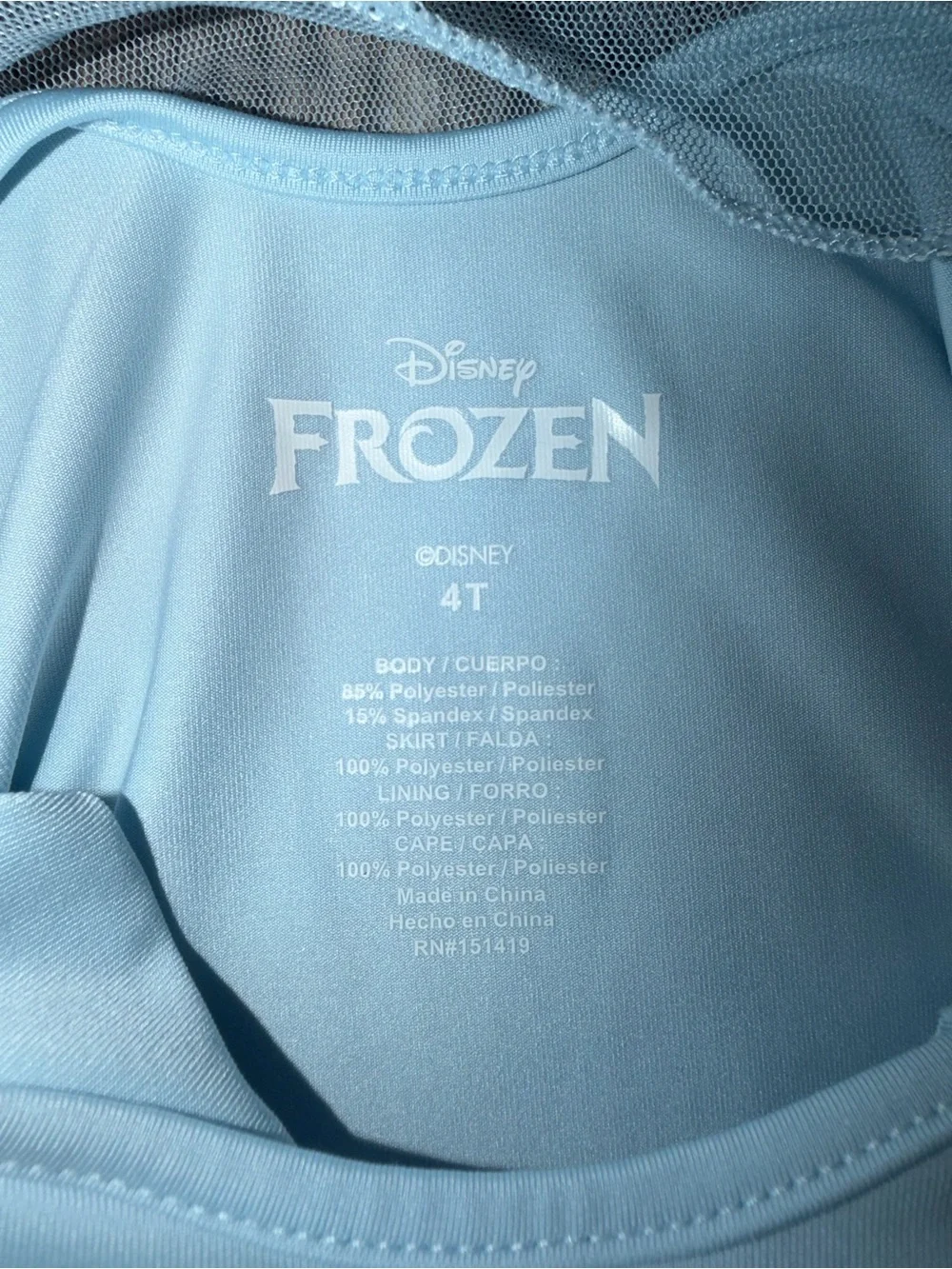 Disney Frozen Anna & Elsa Princess Dress Costume Size 4T